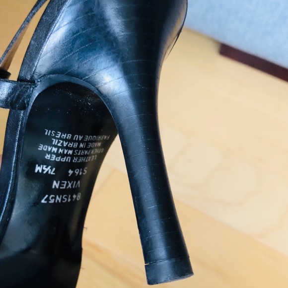 Carlos slingback woven leather heels. Sz 7.5 - Picture 4 of 4